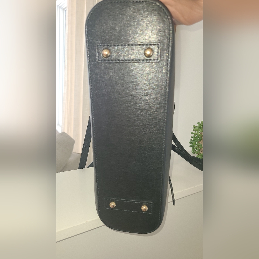 Dooney & Bourke Black Tote with Gold Accents - Picture 9 of 11